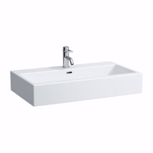 Bild von Laufen LIVING CITY - Waschtisch LIVINGCITY 80X46 WEISS, 000 weiss, 1 Hahnloch, 800 x 460 x 155, Art.Nr. : H8174360001041