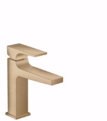 Bild von Hansgrohe Metropol Einhebel-Waschtischmischer 110 mit Hebelgriff und Push-Open Ablaufgarnitur, brushed bronze , Art.Nr. : 32507140