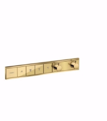 Bild von Hansgrohe RainSelect Thermostat Unterputz für 4 Verbraucher, polished gold-optic , Art.Nr. : 15382990