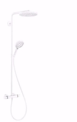 Bild von Hansgrohe Raindance Select S Showerpipe 240 1jet PowderRain mit Ecostat Comfort Thermostat, Mattweiß , Art.Nr. : 27633700