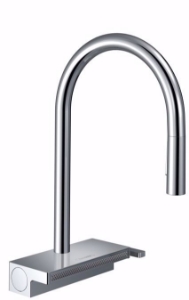 Bild von Hansgrohe Aquno Select M81 Einhebel-Küchenmischer 170, Ausziehbrause, 3jet, chrom , Art.Nr. : 73837000