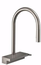 Bild von Hansgrohe Aquno Select M81 Einhebel-Küchenmischer 170, Ausziehbrause, 3jet, edelstahl finish , Art.Nr. : 73837800