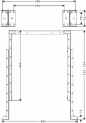 Bild von Hansgrohe sBox Montagewinkel Set für Montageplatte Fliesenrandmontage, k.a. , Art.Nr. : 28021000