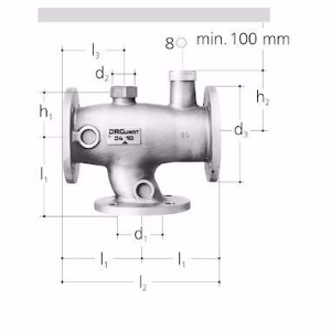 Bild von GF-JRG JRGUMAT Thermomischer, Flansch DN65 / 40°C , Art.Nr. : 3410.605