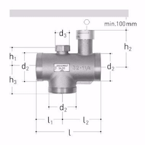 Bild von GF-JRG JRGUMAT Thermomischer 3400, PN10 1" / 40 °C , Art.Nr. : 3400.932