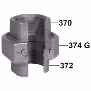 Picture of +GF+ 330 Verschraubung, flach dichtend, ISO/EN U1, Dimension ″: 2", Art.Nr.: 770330109