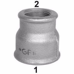 Bild von +GF+ 240 Muffe, reduziert, ISO/EN M2, Dim. (1-2): 1/2" ‑ 1/4", Art.Nr.: 770240118