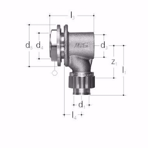 Bild von GF-JRG SANIPEX Anschlusswinkel für UP-Spülkasten 1/2"-16 mm , Art.Nr. : 5530.710