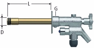 Bild von Nussbaum 40204 Einsatz mit Auslaufgehäuse mit Umsteller und Metall-Handrad, Grösse: 450, Art.Nr. 40204.74