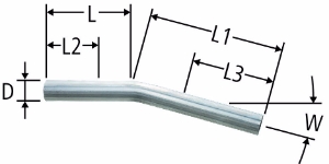 Bild von Nussbaum  81083 Optipress-Rohrbogen 15°, Grösse: 15 x 15°, Art.Nr. 81083.22