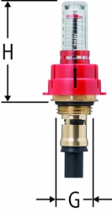 Bild von Nussbaum  56060 Therm-Control-Durchflussmengenmesser für die Vorlaufmengenregulierung, Grösse: , Art.Nr. 56060.21