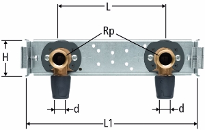 Bild von Nussbaum  85122 Optiflex-Profix-GIS-Modul für Bad und Dusche, Grösse: 20, Art.Nr. 85122.22