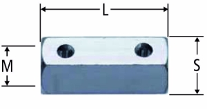 Bild von Nussbaum 83082.23 Sechskantmuffe, Grösse: M10, Art.Nr. 83082.23