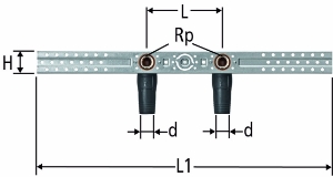 Bild von Nussbaum  84212 Optiflex-Flowpress-Anschluss-Set für Bad und Dusche, Grösse: 16, Art.Nr. 84212.21