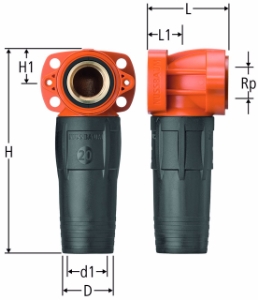 Bild von Nussbaum  85100 Optiflex-Profix-Dose, Grösse: ½ x 16, Art.Nr. 85100.21