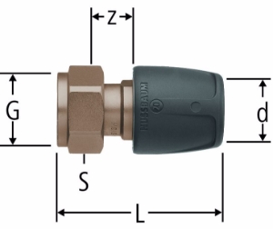 Bild von Nussbaum  85150 Optiflex-Profix-Verteileranschluss, Grösse: ¾ x 20, Art.Nr. 85150.22