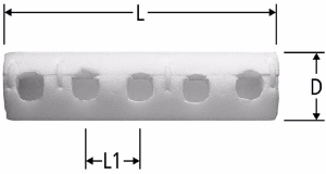 Bild von Nussbaum  86021 Isolation zu Optiflex-Verteiler gekröpft, Grösse: ¾, Art.Nr. 86021.21