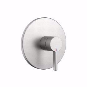 Picture of KWC BEVO Dusche brushed steel Fertigmontageset mit Funktionseinheit, brushed steel,1 Abgang,BlueBox, Art.Nr. : 21.424.500.177