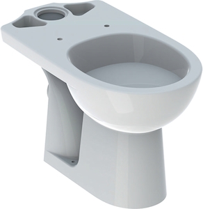 Bild von Geberit Renova Stand-WC AP Tiefspüler Abgang horizontal KeraTect, weiss, 35.7x39x66.5cm, Art.Nr. : 203820600