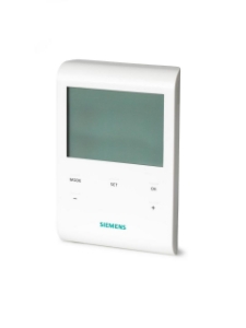 Bild von Siemens Raumthermostat mit Auto-Zeitschaltprogramm und LCD, AC 230 V, Art.Nr.: RDE100