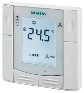 Bild von Siemens KNX Unterputz-Raumthermostat für 2-/4-Rohr FCU mit Ein/Aus-Ausgang und 2x universellem Eingang, für, Art.Nr.: RDF600KN