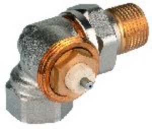 Bild von Honeywell Resideo - Thermostatventilkörper SX, Messing vernickelt, Winkel-Eck links, 3/8", Art.Nr. : V2020LSX10