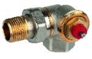 Bild von Honeywell Resideo - Thermostatventilkörper FX, Messing vernickelt, Winkel-Eck rechts, 3/8", Art.Nr. : V2020RFX10