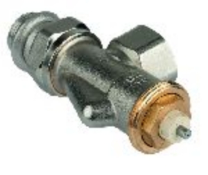 Bild von Honeywell Resideo - Thermostatventilkörper SX, Messing vernickelt, Axial, 1/2", Weichdichtung, Art.Nr. : V2030ASX15