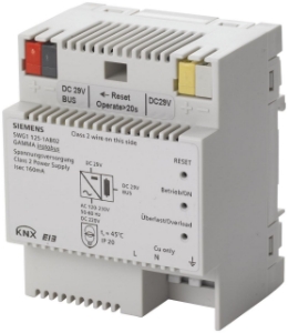 Bild von Siemens Spannungsversorgung DC 29 V, 160 mA, mit zusätzlichem unverdrosseltem Ausgang, Art.Nr. : 5WG1125-1AB02