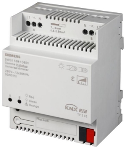 Bild von Siemens Universaldimmer, 2 x 300 VA, AC 230 V, Art.Nr.: 5WG1528-1DB01