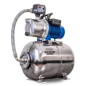 Bild von Elpumps Pumpen VB 50/1500 INOX Automatic Hauswasserwerk, mit INOX-Pumpenrad, Pumpengehäuse und Druckbehälter, 1500 W, 6.300 l/h, 4,8 bar, 50 L, Art.Nr. : VB 50/1500 INOX Automatic