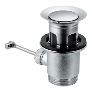 Bild von Laufen Armaturen - Ablaufventil 63 mm x1.1/4", mit 94 mm Stange, PVD inox look , Art.Nr. : HF104469423000