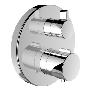 Bild von Laufen Armaturen - twin, Fertigmontage-Set für thermostatischen 2-Griff UP-Bademischer, zu Simibox Standard & Simibox Light, mit integriertem Rohrunterbrecher , Art.Nr. : HF905485100000