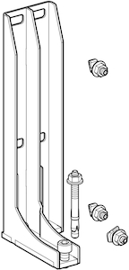 Bild von Geberit GIS Fuss für frei stehende Systemwand, Art.Nr. :461.190.00.1