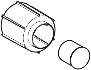 Bild von Geberit Set Montagehülse mit Innengewinde 1/2", Art.Nr. :651.704.00.1