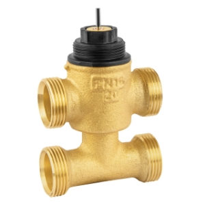 Picture of Honeywell Resideo -  Dreiwegeventil mit Bypass VYE, Messing, PN16, DN15, kvs 1.6, konisch dichtend, Auf/Zu, Art.Nr. : VYE15B1.6OFCS