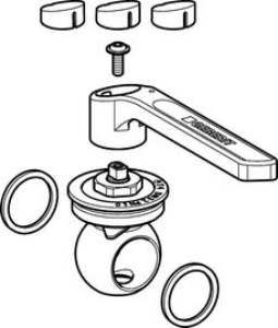 Bild von Geberit - Oberteile - Set MAPRESS, zu Kugelhahnen, Art.Nr. :242.552.00.1