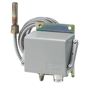 Bild von Danfoss - Thermostat KPS79, 50 - 100°C, SPDT Gold, Kap. 2 m, IP67, Art.Nr. : 060L310466