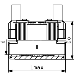 Bild von +GF+ ELGEF Plus Elektroschweiss Muffe PE100 d20-63mm / SDR11, d mm: 50, Art.Nr.: 753911610