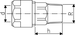 Bild von +GF+ INSTAFLEX Übergang Messing Mit Aussengewinde, d mm: 16, Art.Nr.: 760857033