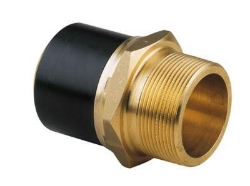 Bild von +GF+ ELGEF Plus Übergangsadapter PE/Messing d20-63mm / SDR11 / Aussengewinde R, d mm: 25, Art.Nr.: 720920707