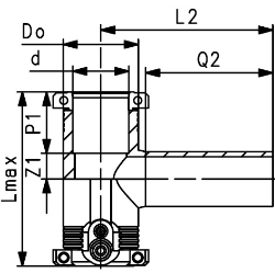 Bild von +GF+ ELGEF Plus Tee 90° PE100 d20-63mm / SDR11, d mm: 25, Art.Nr.: 753211607