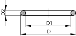 Bild von +GF+ O-Ring FKM, Grösse: 16, Art.Nr.: 748410005