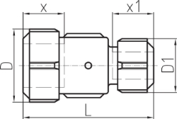 Bild von +GF+ PRIMOFIT Kupplung kurz verzinkt Reduziert für Stahlrohr, Dimension ″: 3/4" ‑ 1/2", Art.Nr.: 775102061