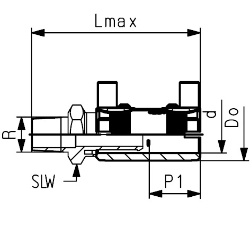 Bild von +GF+ ELGEF Plus Übergangsmuffe PE/Messing d20-63mm / SDR11 / Aussengewinde R, d mm: 25, Art.Nr.: 720920757