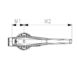 Bild von +GF+ Wafer-Style Zwischeneinbau Absperrklappe Typ 567 PVC-U Mit Handhebel Flansch Norm metrisch/ANSI/BS/JIS, d mm: 75, Art.Nr.: 161567003