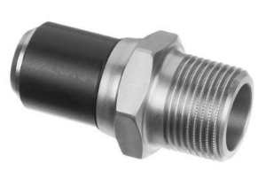 Bild von +GF+ ELGEF Plus Übergangsadapter PE/Edelstahl d20-63mm / SDR11 / Aussengewinde R, d mm: 20, Art.Nr.: 724920706