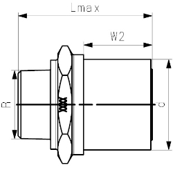 Bild von +GF+ ELGEF Plus Übergangsadapter PE/Edelstahl d20-63mm / SDR11 / Aussengewinde R, d mm: 32, Art.Nr.: 724920708