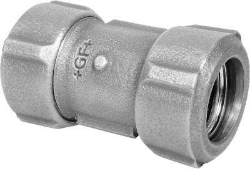 Picture of +GF+ PRIMOFIT Kupplung kurz verzinkt Egal für PE/PE-Xa-Rohr, Dimension mm: 40 x 3.7, Art.Nr.: 775102204