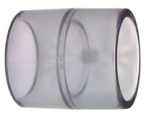 Bild von +GF+ Muffe egal PVC-U transparent metrisch, Grösse: 32, Art.Nr.: 752910108